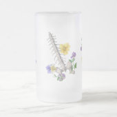 Floral Anatomy - Vertebrae, Hip Bone フロストグラスビールジョッキ (中央)