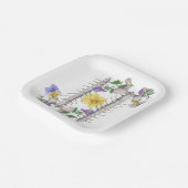 Floral Anatomy - Vertebrae, Hip Bone ペーパープレート (傾斜あり)