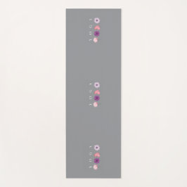 Floral and Elegant Pink & Purple Blossoms ヨガマット