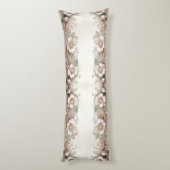 Floral and Pearl Embellishments Body Pillow ボディピロー (裏面 (縦))