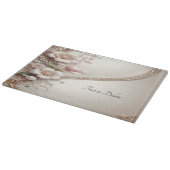 Floral and Pearl Embellishments Cutting Board カッティングボード (角)