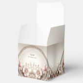 Floral and Pearl Embellishments Favor Box フェイバーボックス (オープン)