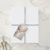 Floral and Pearl Embellishments Gift Tag ギフトタグ (より糸付き)