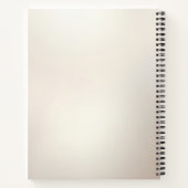 Floral and Pearl Embellishments Notebook ノートブック (裏面)