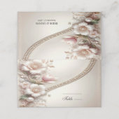 Floral and Pearl Embellishments Place Card プレイスカード (外部開封)