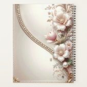 Floral and Pearl Embellishments Planner プランナー手帳 (裏面)