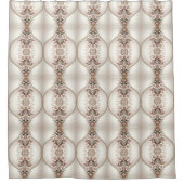 Floral and Pearl Embellishments Shower Curtain シャワーカーテン (正面)