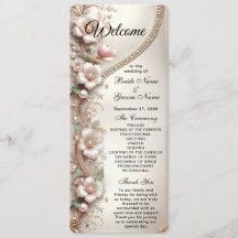 Floral and Pearl Embellishments Wedding