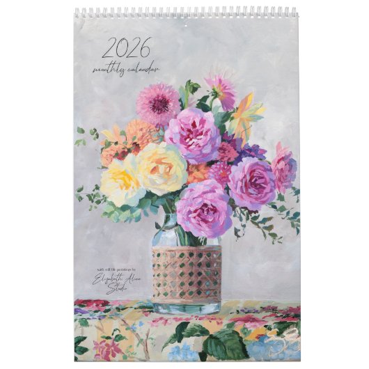 Floral and still life paintings 2026 calendar カレンダー (カバー)