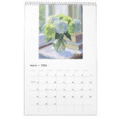 Floral and still life paintings 2026 calendar カレンダー (3月 2026)