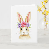 Floral Animal Watercolor Art Card カード (黄色い花)