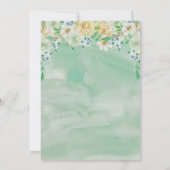 Floral animals birthday invitation custom  招待状 (裏面)