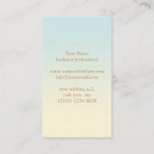 Floral antlers deer head woods god illustration 名刺 (裏面)