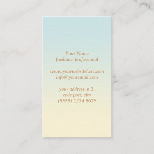 Floral antlers deer head woods god illustration 名刺 (裏面)