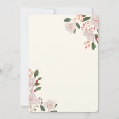 Floral Arch Editable Wedding Invitation Template 招待状 (裏面)