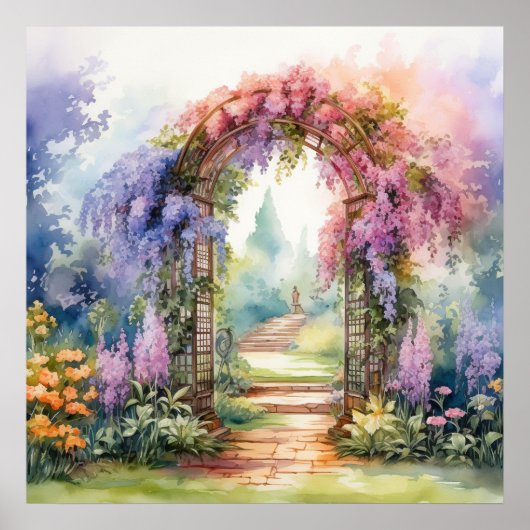 Floral Arch Landscape ポスター (正面)