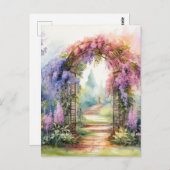 Floral Arch Landscape ポストカード (正面/裏面)