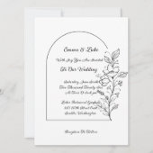 Floral Arch Wedding Invitation 招待状 (正面)