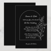 Floral Arch Wedding Invitation 招待状 (正面/裏面)
