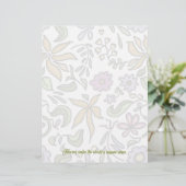 Floral Art Blank Scrapbook Paper レターヘッド (スタンド正面)