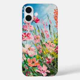Floral art design iphone case iPhone 16 plusケース