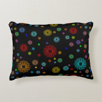Floral Art Design Pattern Pillow アクセントクッション