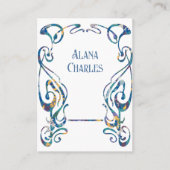 Floral art nouveau frame 名刺 (正面)