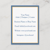 Floral art nouveau frame 名刺 (裏面)