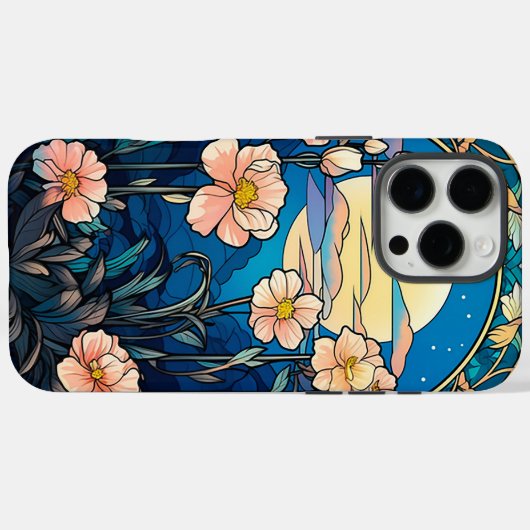 Floral Art Nouveau Inspired Case-Mate iPhoneケース (裏面 (横))