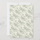 Floral Art Nouveau–Inspired Wedding Stationery Inv 招待状 (裏面)