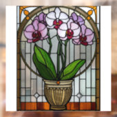Floral Art Nouveau Stained Glass  ウィンドウサイン (シート2)
