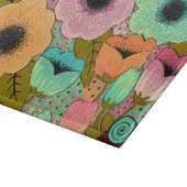Floral Art Painting Flowers Artist Pip Gerard カッティングボード (角)