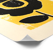 Floral Art Print Abstract Botanical Poster, Nice ポスター (角)