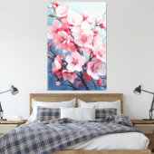 Floral artwork 001 sakura キャンバスプリント (インサイチュ (寝室))