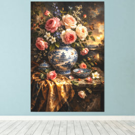 Floral artwork 002 dutch vintage キャンバスプリント