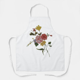  Floral Artwork Japanese Flower エプロン