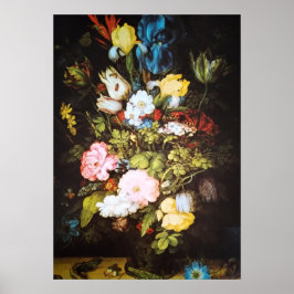 Floral Artwork Japanese Flower ポスター
