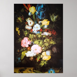 Floral Artwork Japanese Flower ポスター