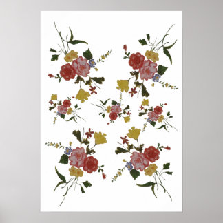  Floral Artwork Japanese Flower ポスター