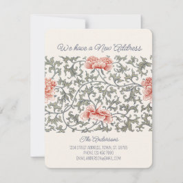 Floral Asian William Morris style CC1289 Moving 案内状