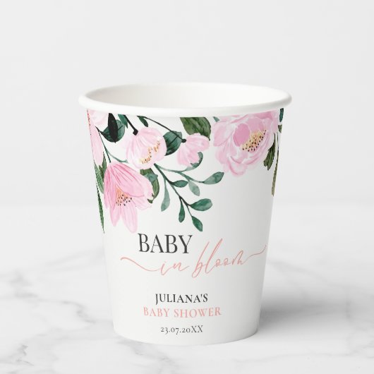 Floral Baby in Bloom 紙コップ (正面)