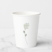 Floral Baby in Bloom Baby Shower 紙コップ (裏面)