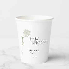 Floral Baby in Bloom Baby Shower 紙コップ