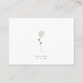 Floral Baby In Bloom Baby Shower Books エンクロージャーカード (裏面)