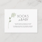 Floral Baby In Bloom Baby Shower Books エンクロージャーカード (正面)