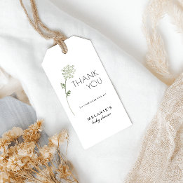 Floral Baby In Bloom Baby Shower Gift Tag ギフトタグ