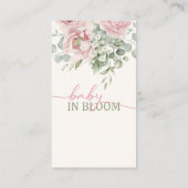 Floral Baby in Bloom Books for Baby Card 名刺 (裏面)