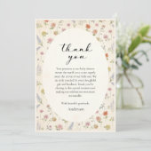 Floral Baby In Bloom Thank You Card (スタンド正面)