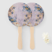 Floral Baby Shower ハンドファン (正面&裏面)