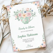 Floral baby shower Invitation card design  招待状